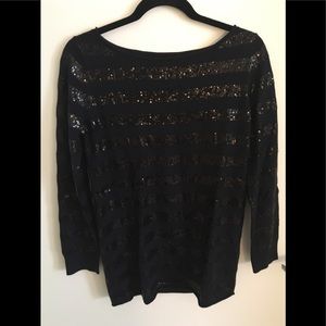 Alice + Olivia Wool and Sequin Sweater